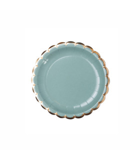 Plato de Cartón con Stamping Onda Verde x 8 Plato de Cartón con Stamping Onda Verde x 8