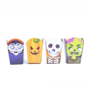 Cajas de Pop Corn Personajes de Halloween x 8 Cajas de Pop Corn Personajes de Halloween x 8