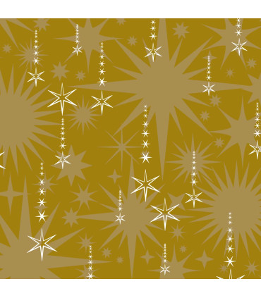 Servilletas 24 x 24 cm Sprinkle Rain Gold Xmas