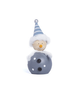 Santa o Snowman en Madera Azul Alparamis Santa o Snowman en Madera Azul Alparamis