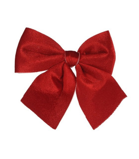 Set de 3 Moños de Terciopelo Rojo 10 cm Alparamis Set de 3 Moños de Terciopelo Rojo 10 cm Alparamis