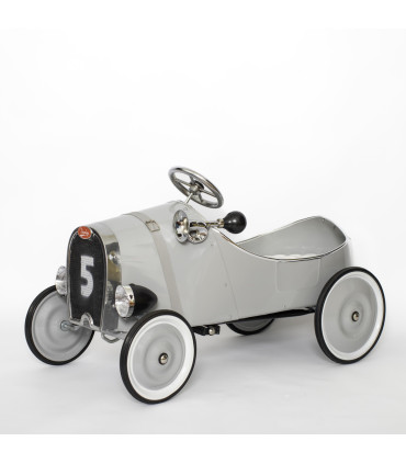 Auto a Pedal Bugatin Gris Tinplay