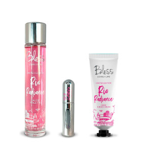 Trio Rio Radiance EDT Travel Perfumer y Crema Corporal y de Manos Bless Trio Rio Radiance EDT Travel Perfumer y Crema Corporal y de Manos Bless