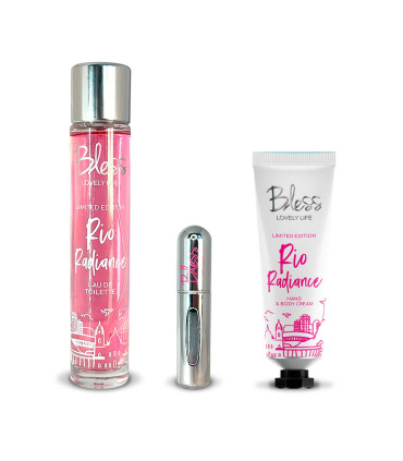 Trio Rio Radiance EDT Travel Perfumer y Crema Corporal y de Manos Bless