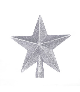 Punta de Árbol Plateada 20 cm Alparamis Punta de Árbol Plateada 20 cm Alparamis