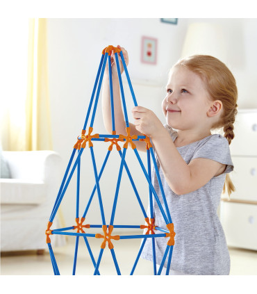 Kit Flexistix de Construcción Creativa Multi Torres 132 pzas Hape