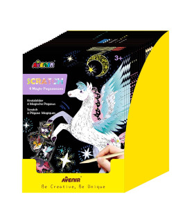 Scratch Magic 24 Pz en 6 Diseños con Exhibidor Avenir