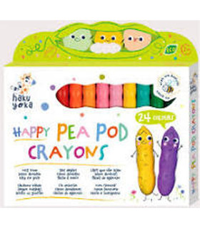 Crayones Happy Pea Pod Haku Yoka x 24 con Exhibidor Crayones Happy Pea Pod Haku Yoka x 24 con Exhibidor