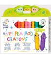 Crayones Happy Pea Pod Haku Yoka x 24 con Exhibidor