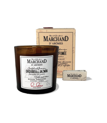 Vela Aromática Marchand D Aromes Orquídea y Jazmín 220 g