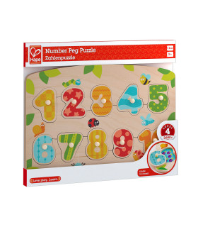 Rompecabezas de Números Hape Juego Didáctico Rompecabezas de Números Hape Juego Didáctico