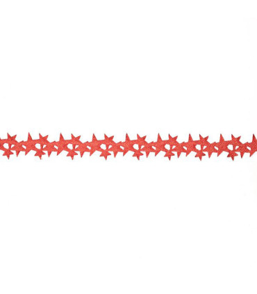 Cinta Superstar Metálica Roja 2 cm x 10 metros