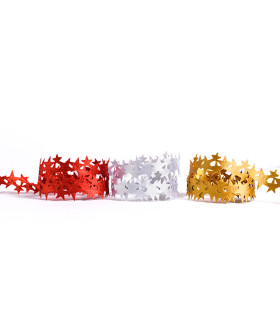 Cinta Superstar Metálica Roja 2 cm x 10 metros Cinta Superstar Metálica Roja 2 cm x 10 metros