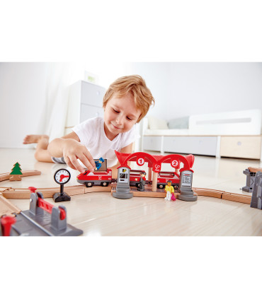 Set Ferrocarril de Ciudad Hape Vías de Juguete