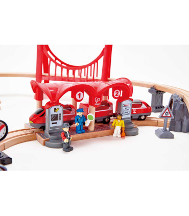 Set Ferrocarril de Ciudad Hape Vías de Juguete