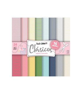 Papel para Scrap 35 Hojas de 30 x 30 cm y 160 g Clásicos Ibicraft Papel para Scrap 35 Hojas de 30 x 30 cm y 160 g Clásicos Ibicraft