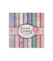 Papel para Scrap 35 Hojas de 30 x 30 cm y 160 g Lovely Ibicraft
