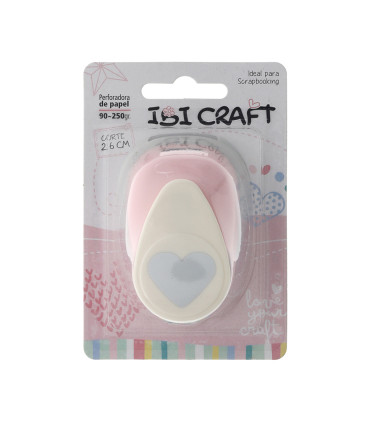 Perforadora Artística 25 mm Corazón Ibicraft