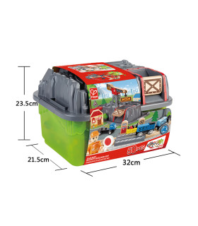 Set de Tren de Ciudad de Juguete en Caja Hape Set de Tren de Ciudad de Juguete en Caja Hape