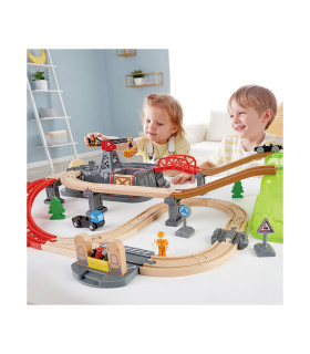 Set de Tren de Ciudad de Juguete en Caja Hape Set de Tren de Ciudad de Juguete en Caja Hape