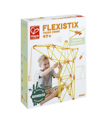 Kit Flexistix de Construcción Creativa Grúa 94 pzas Hape