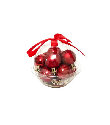 Bolas Rojas de 3 cm x 12 Alparamis