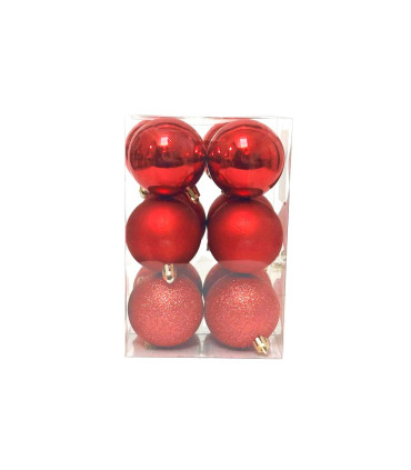 Bolas Rojas de 6 cm x 12 Alparamis