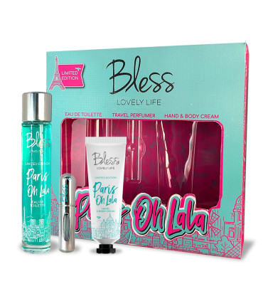 Trio Paris Oh Lala EDT Travel Perfumer y Crema Corporal y de Manos Bless