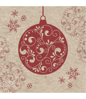 Servilletas Recicladas 24 x 24 cm Baubles Xmas Servilletas Recicladas 24 x 24 cm Baubles Xmas