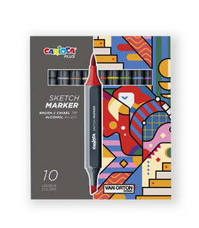 Marcadores Sketch Doble Punta Carioca Plus x 10 Marcadores Sketch Doble Punta Carioca Plus x 10