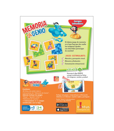 Juego de Mesa Didáctico Memoria de Genio