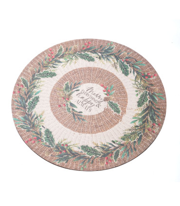 Platos de Sitio de Papel Merry Everything and Happy Always x 20 Alparamis