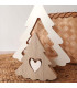 Adorno Pinos y Corazón de Madera Encastrables 25 cm