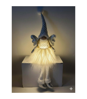 Adorno de Angel Piernas Largas con Luz LED 60 cm Alparamis Adorno de Angel Piernas Largas con Luz LED 60 cm Alparamis