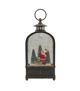 Farol Papá Noel en Bosque 11 x 26 cm con LED Alparamis Farol Papá Noel en Bosque 11 x 26 cm con LED Alparamis