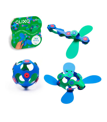 Set Itsy Verde y Azul 18 Piezas Clixo