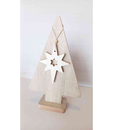 Adorno de Pino con Estrella 32 cm