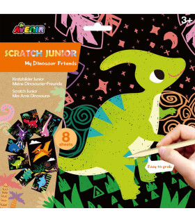 Scratch Junior 20 Pz en 4 Diseños con Exhibidor Avenir