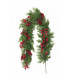 Guirnalda de Garland Verde con Bayas Rojas 152 cm Alparamis