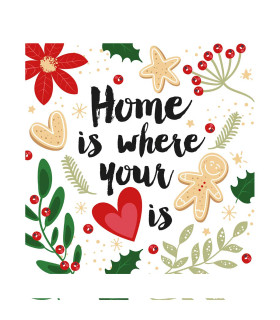 Servilletas 33 x 33 cm Home Xmas Servilletas 33 x 33 cm Home Xmas