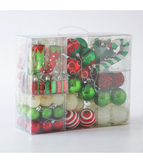 Set Completo de Adornos Xmas Elfo Verde x 100 Alparamis Set Completo de Adornos Xmas Elfo Verde x 100 Alparamis