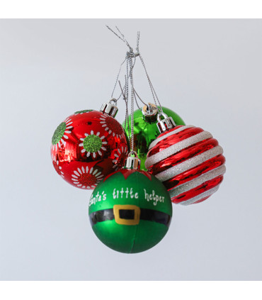 Set Completo de Adornos Xmas Elfo Verde x 100 Alparamis