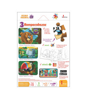 Rompecabezas Infantil Reino Animal