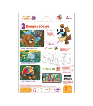 Rompecabezas Infantil Reino Animal