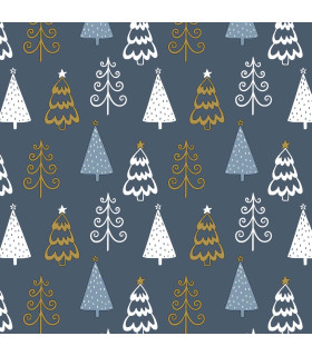 Servilletas 24 x 24 cm Fun Tree Blue Xmas Servilletas 24 x 24 cm Fun Tree Blue Xmas