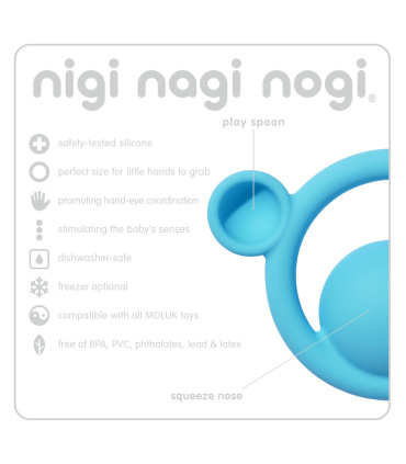 Mordillos Nigi Nagi Nogi Moluk 3 piezas