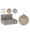 Bola Gliter con Relieve 8 cm Surtido Alparamis