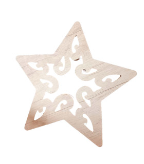 Adorno de Estrella Calada 25 cm Adorno de Estrella Calada 25 cm