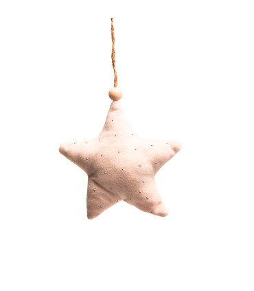 Adorno Navideño de Tela Estrella Pino o Corazón 13 cm Alparamis