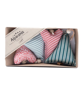 Caja de 4 Adornos de Navidad de 10 cm Alparamis Caja de 4 Adornos de Navidad de 10 cm Alparamis